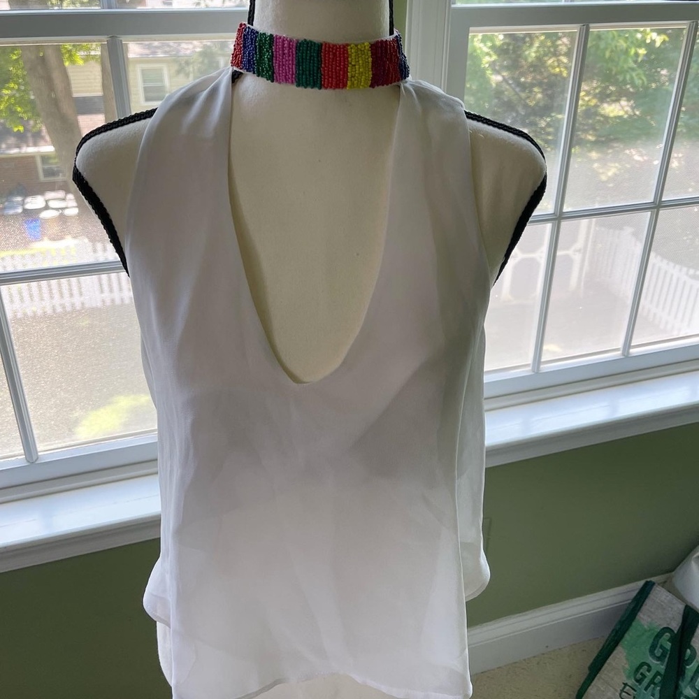 Rainbow halter top